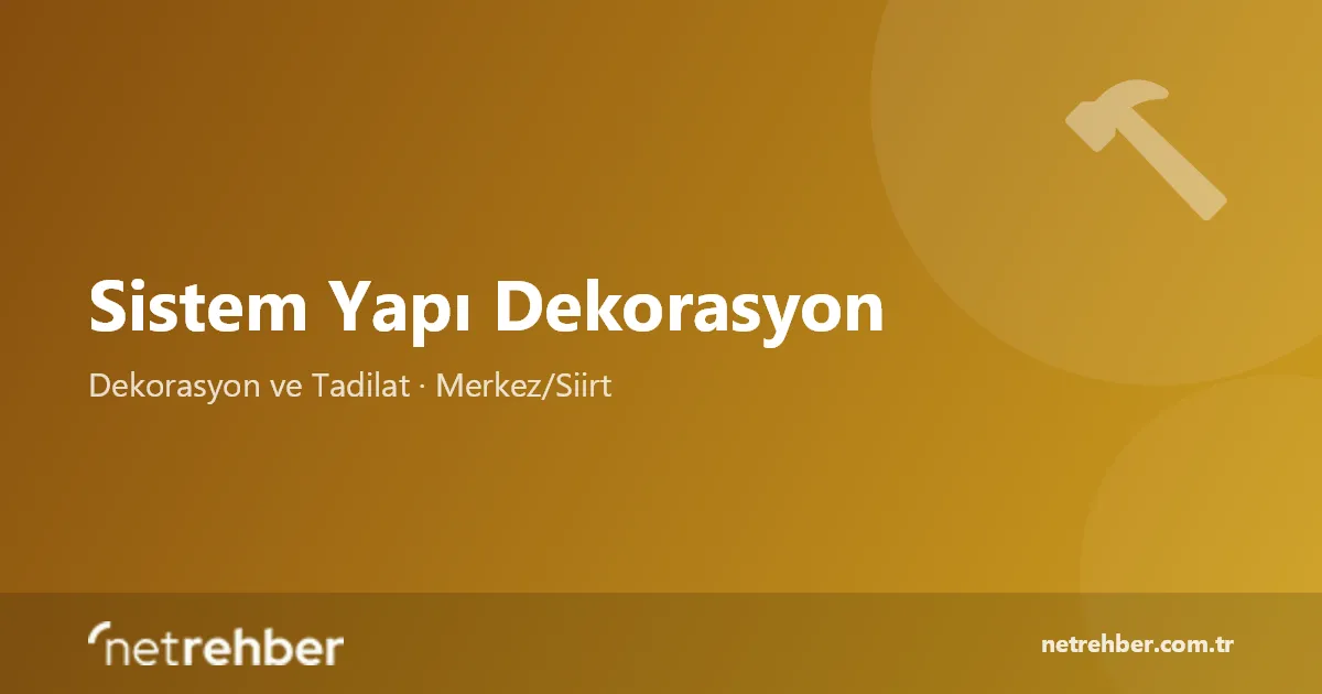 Sistem Yapı Dekorasyon kapak görseli