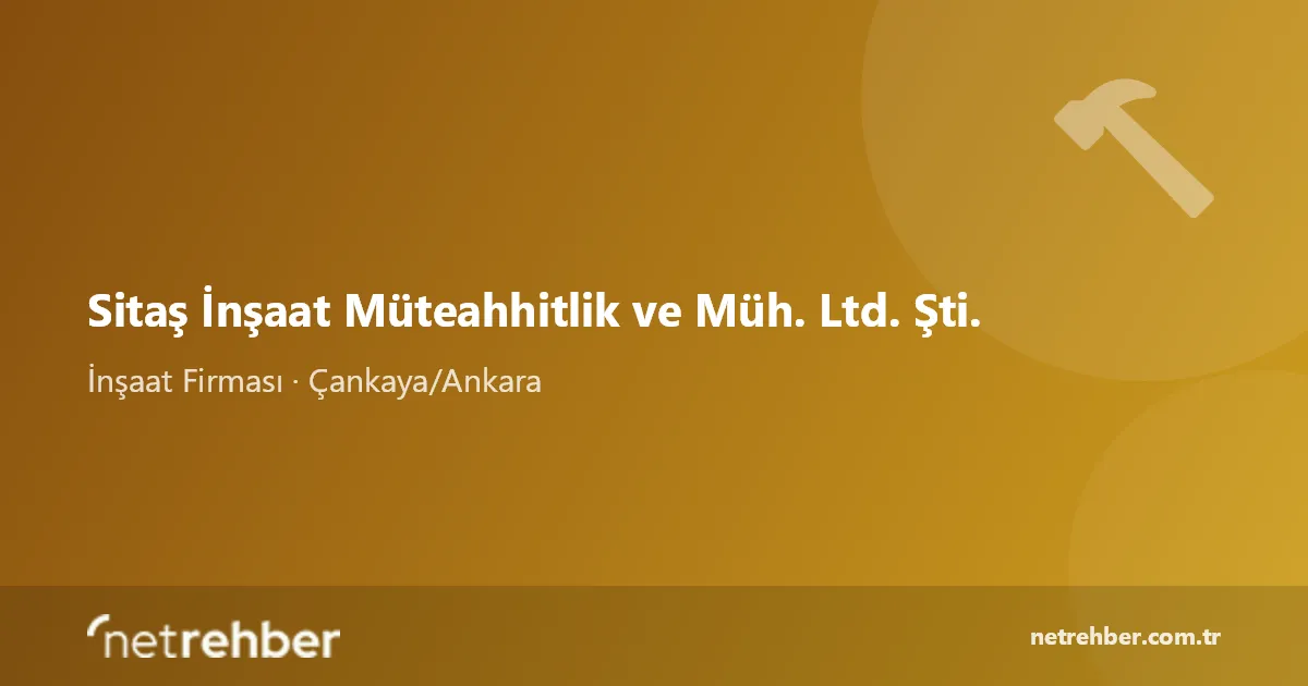 Sitaş İnşaat Müteahhitlik ve Müh. Ltd. Şti. kapak görseli