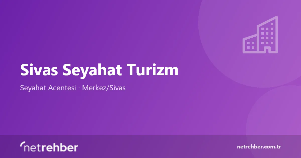 Sivas Seyahat Turizm kapak görseli