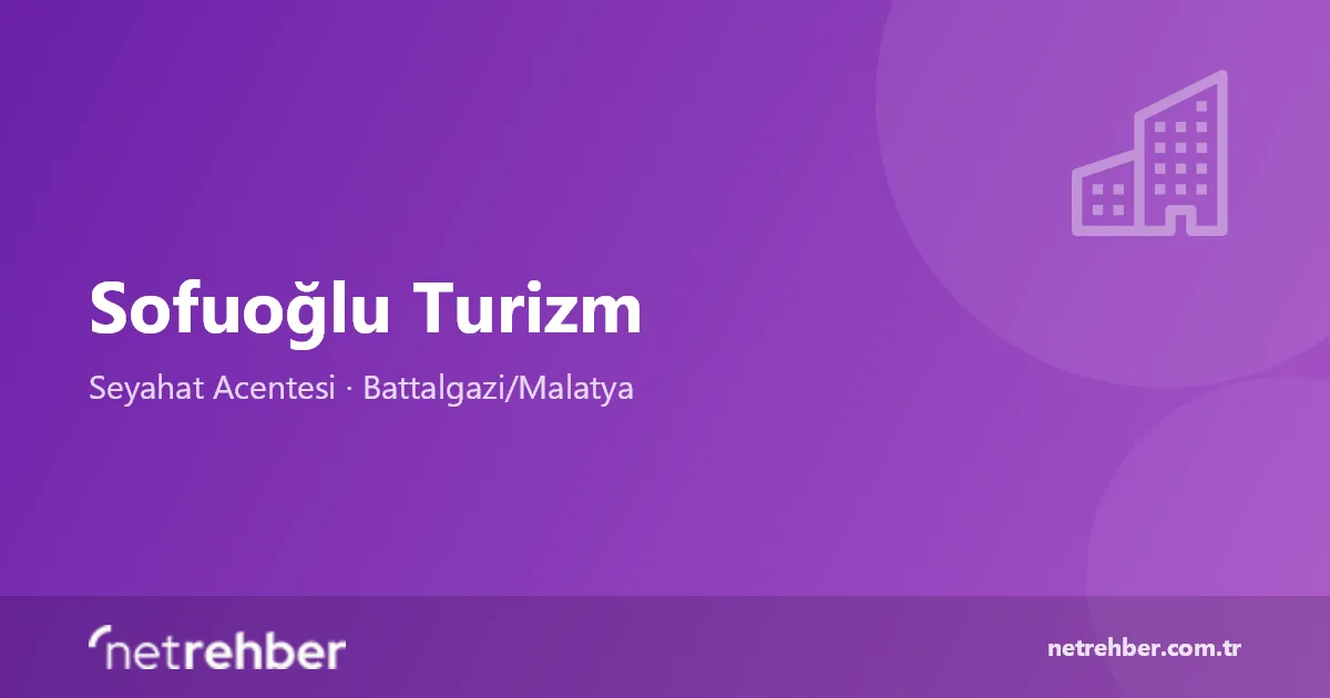 Sofuoğlu Turizm kapak görseli