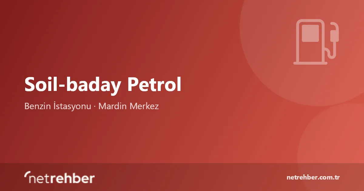 Soil-baday Petrol kapak görseli