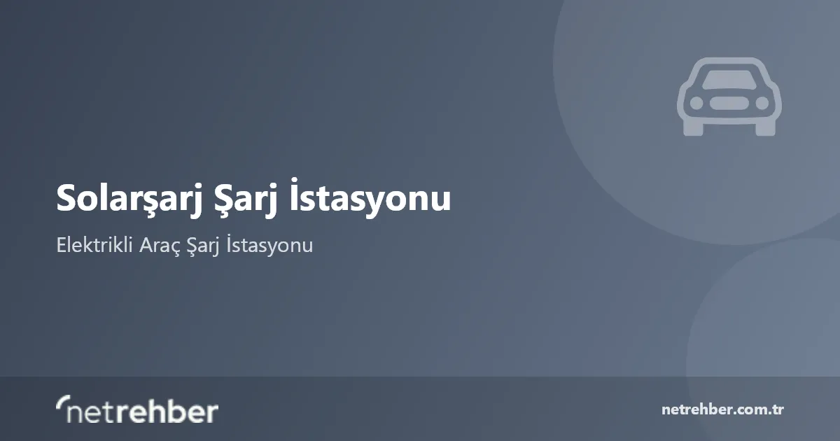 Solarşarj Şarj İstasyonu kapak görseli