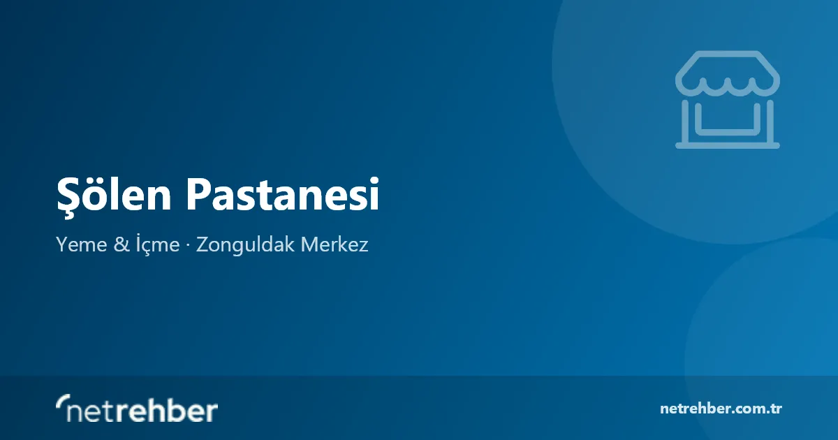 Şölen Pastanesi kapak görseli