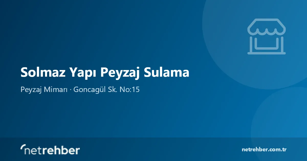 Solmaz Yapı Peyzaj Sulama kapak görseli