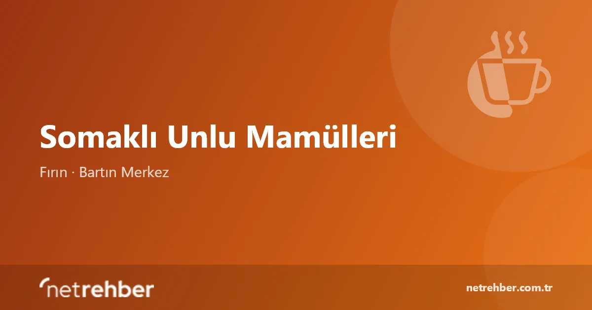 Somaklı Unlu Mamülleri kapak görseli