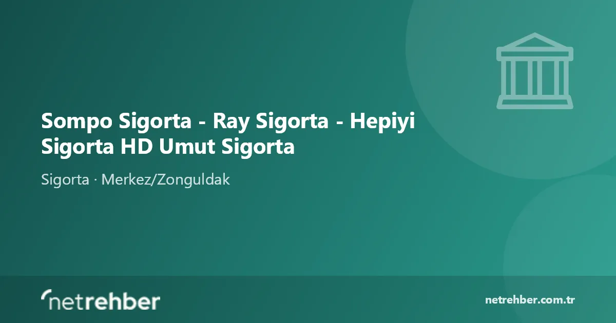 Sompo Sigorta - Ray Sigorta - Hepiyi Sigorta HD Umut Sigorta kapak görseli
