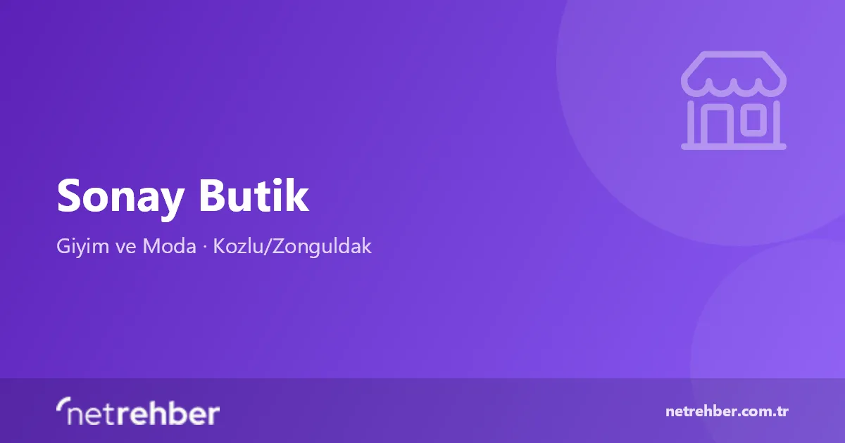 Sonay Butik kapak görseli