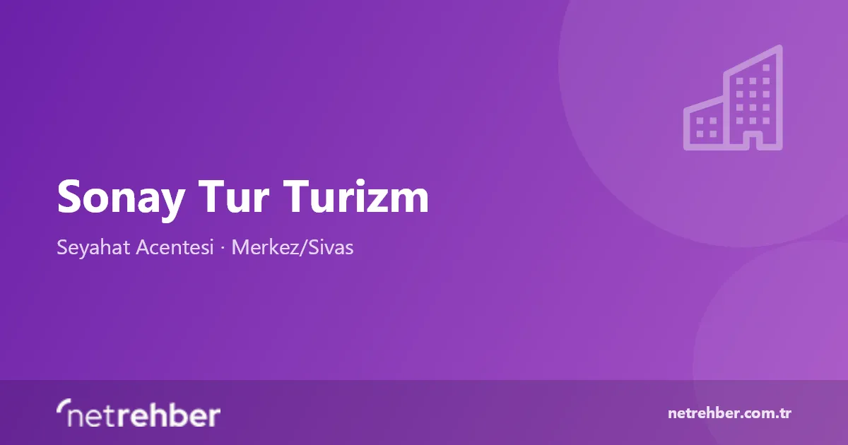Sonay Tur Turizm kapak görseli