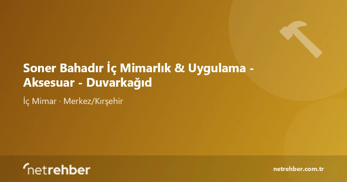 Soner Bahadır İç Mimarlık & Uygulama - Aksesuar - Duvarkağıd kapak görseli