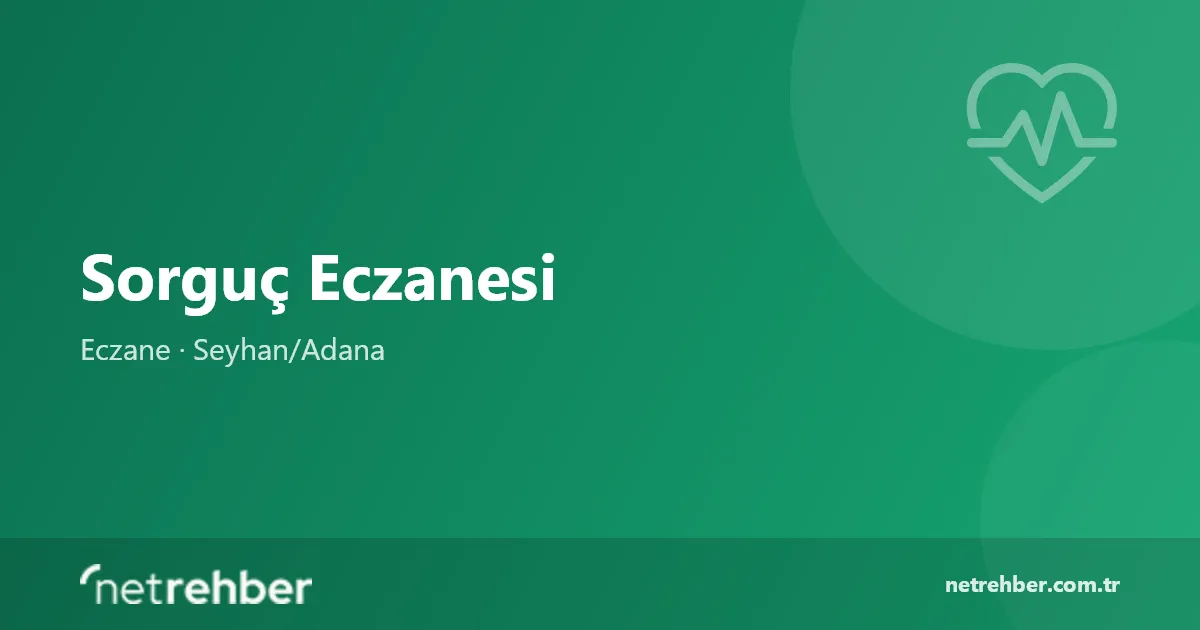 Sorguç Eczanesi kapak görseli