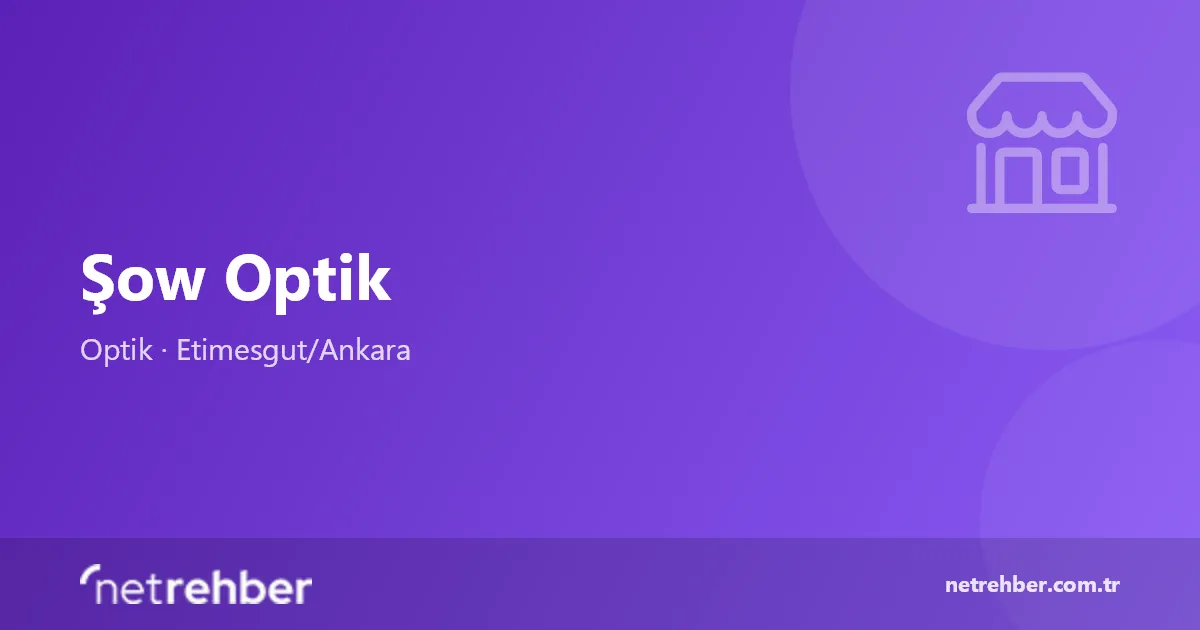 Şow Optik kapak görseli