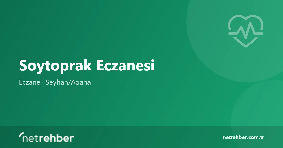 Soytoprak Eczanesi kapak görseli