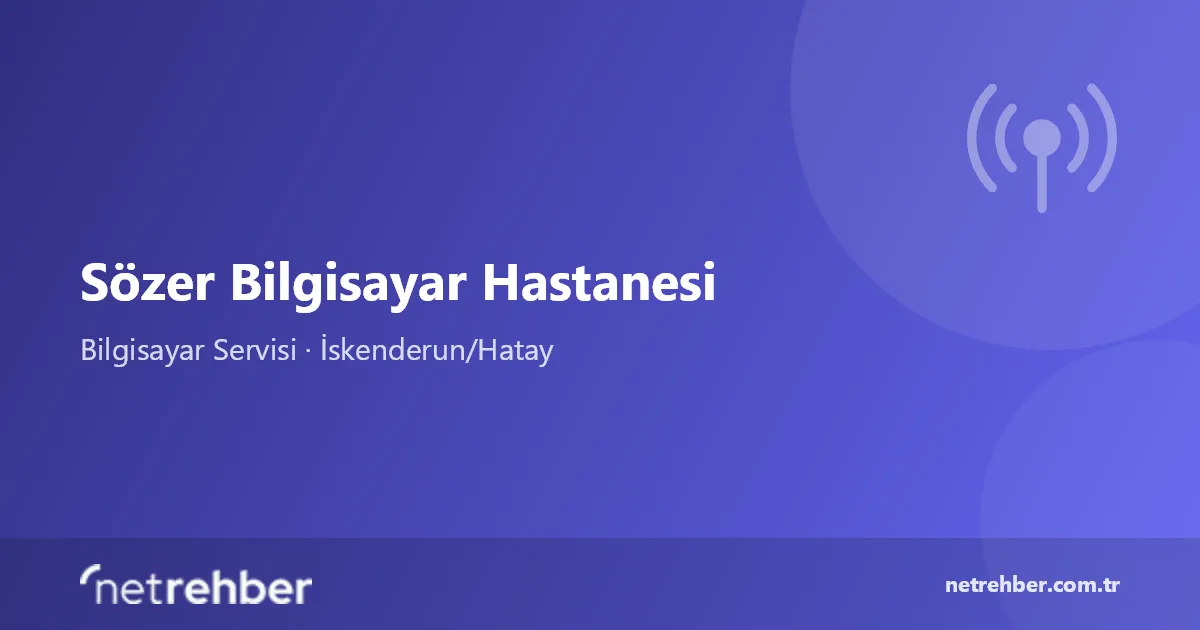 Sözer Bilgisayar Hastanesi kapak görseli
