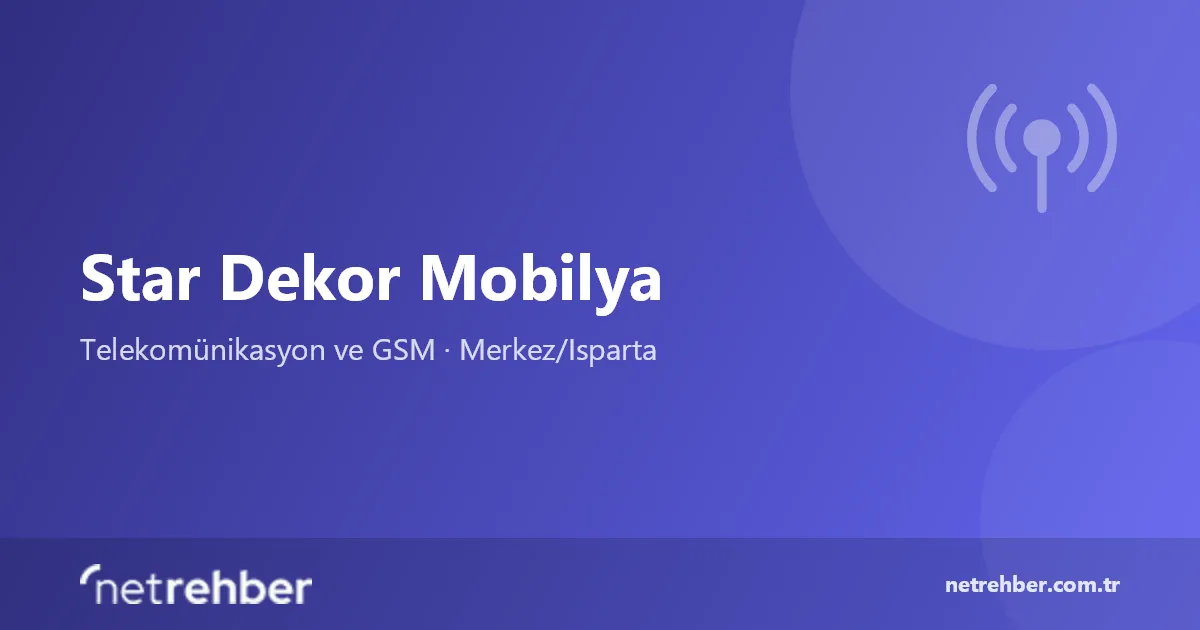 Star Dekor Mobilya kapak görseli