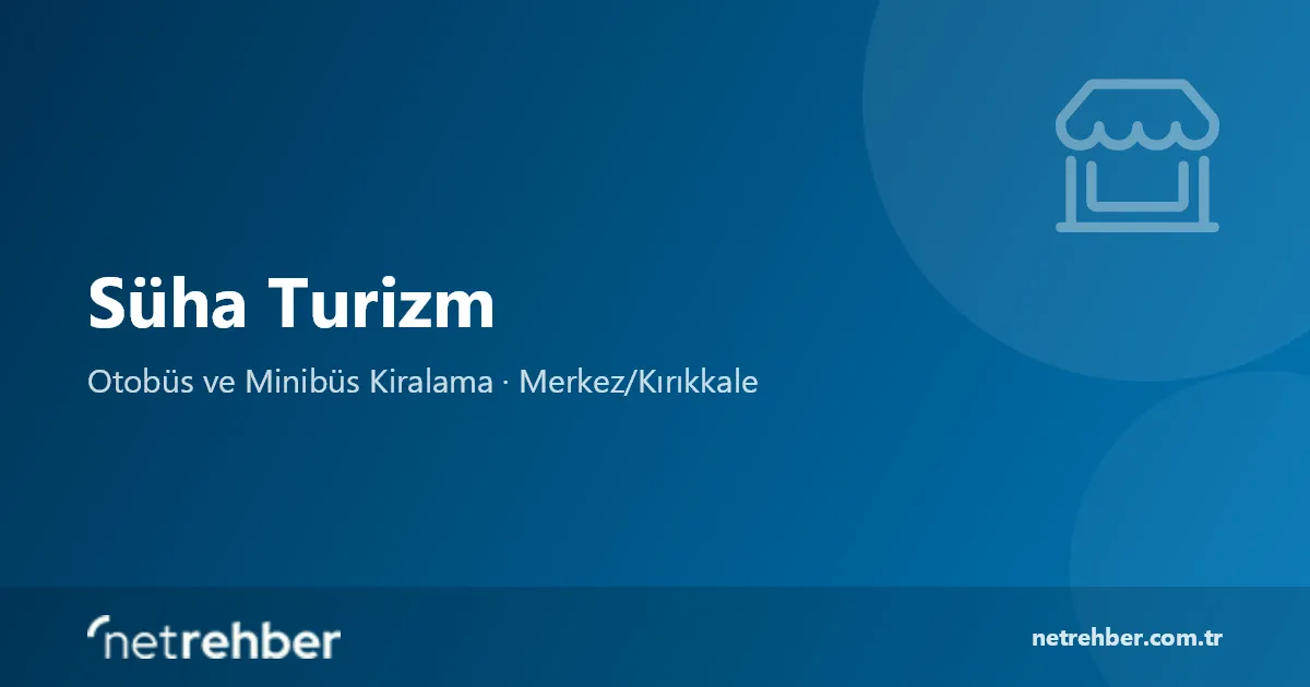 Süha Turizm kapak görseli