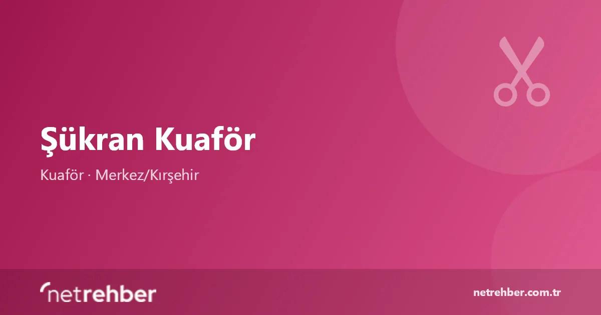 Şükran Kuaför kapak görseli