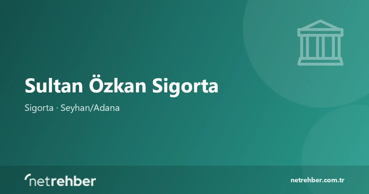Sultan Özkan Sigorta kapak görseli