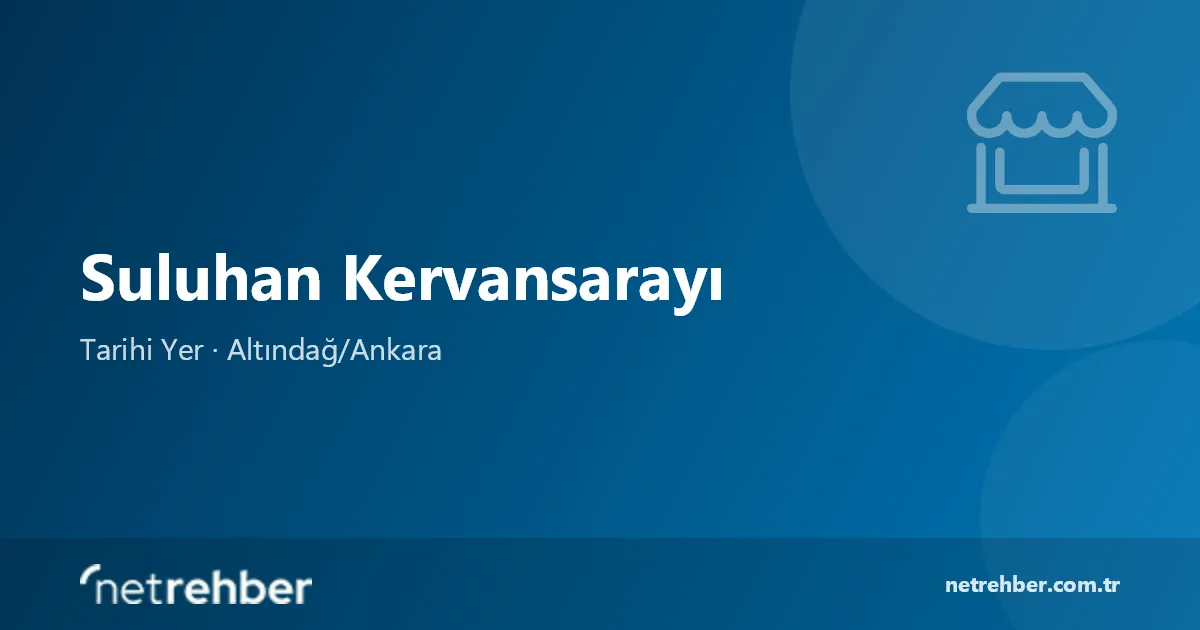 Suluhan Kervansarayı kapak görseli