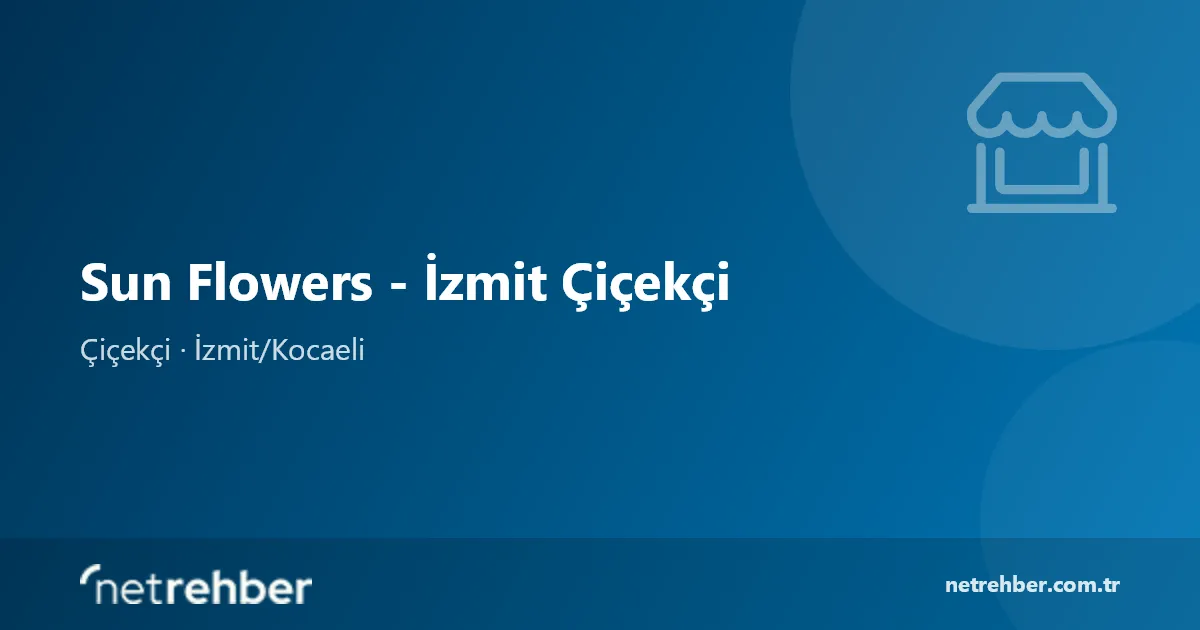 Sun Flowers - İzmit Çiçekçi kapak görseli