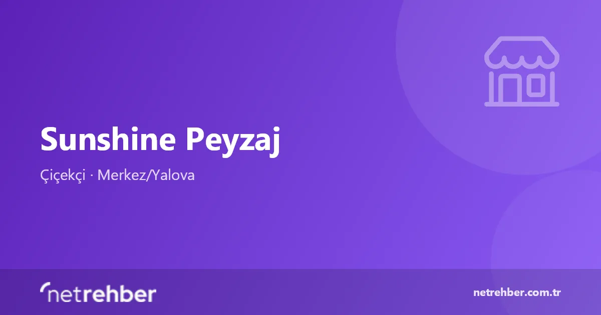 Sunshine Peyzaj kapak görseli