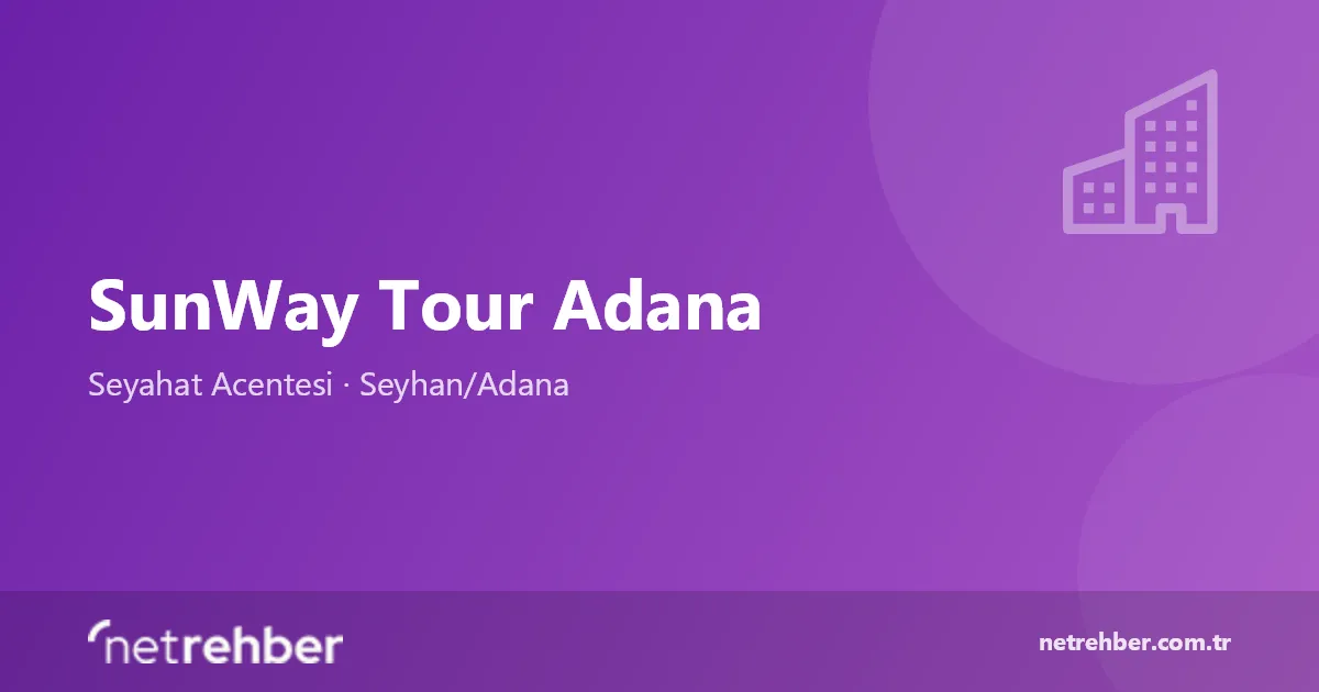 SunWay Tour Adana kapak görseli