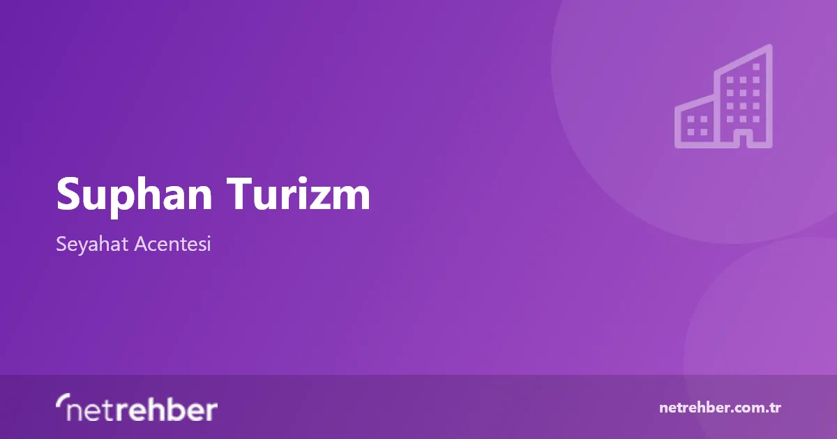 Suphan Turizm kapak görseli