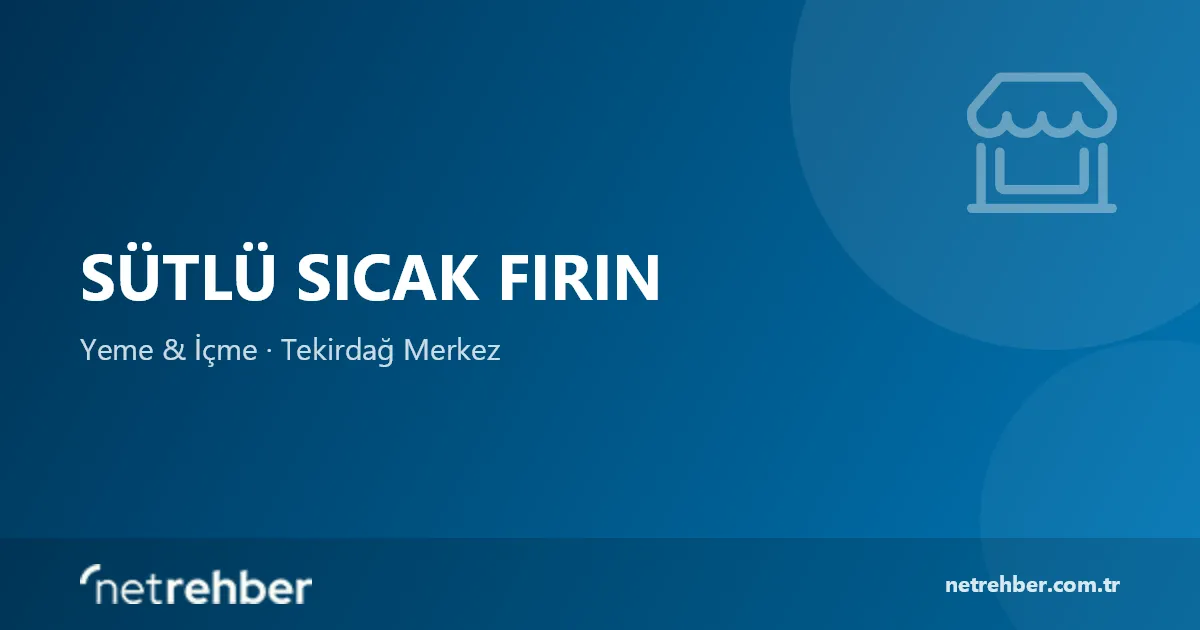 Sütlü Sıcak Fırın kapak görseli