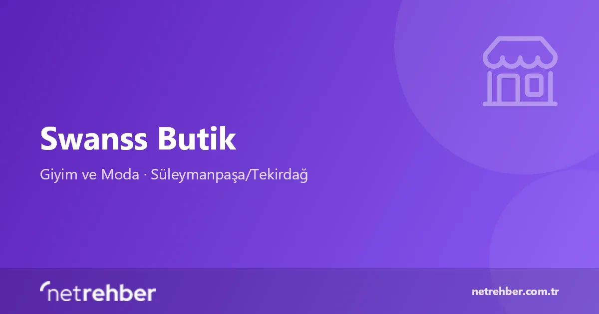 Swanss Butik kapak görseli