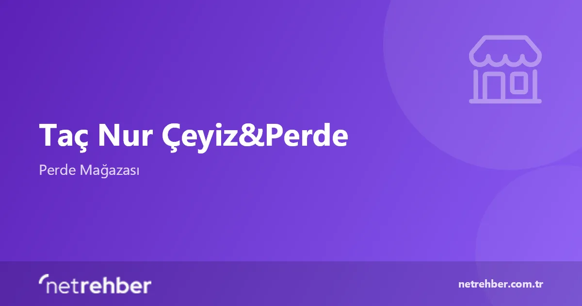 Taç Nur Çeyiz&Perde kapak görseli
