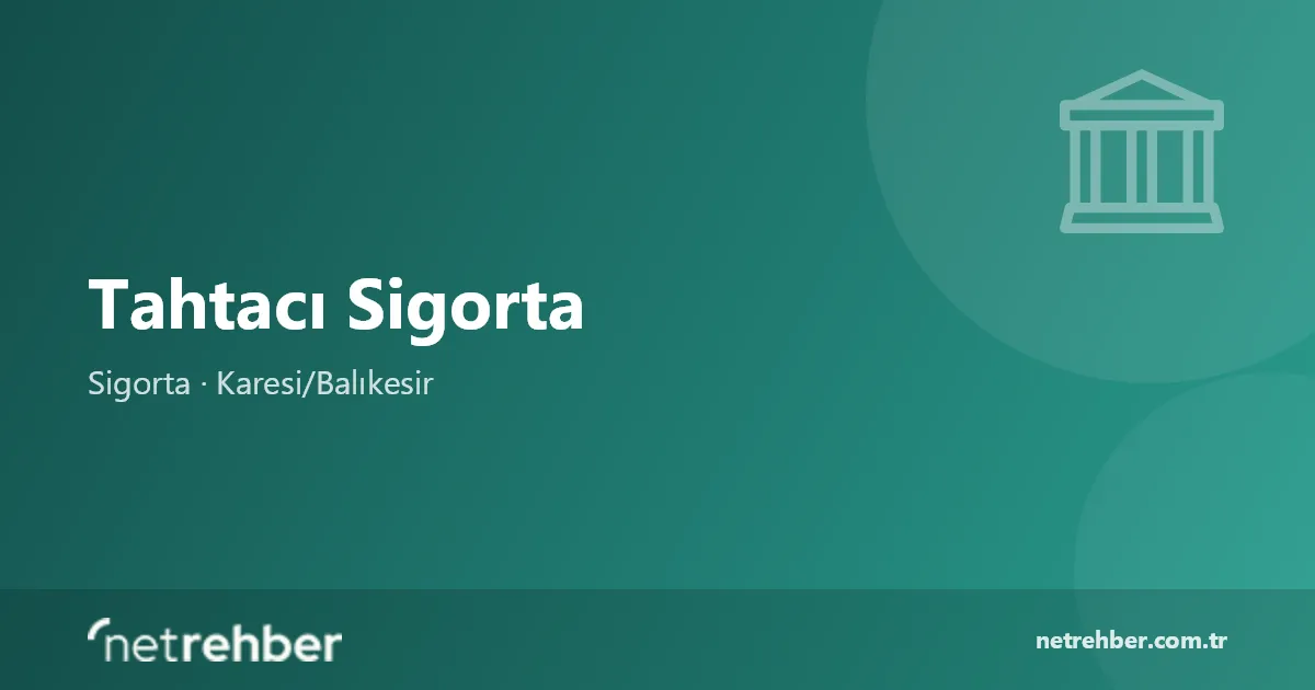 Tahtacı Sigorta kapak görseli