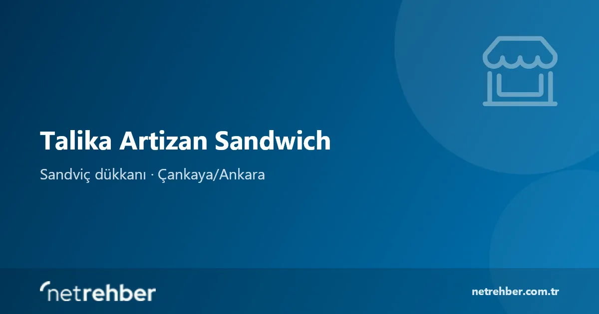 Talika Artizan Sandwich kapak görseli