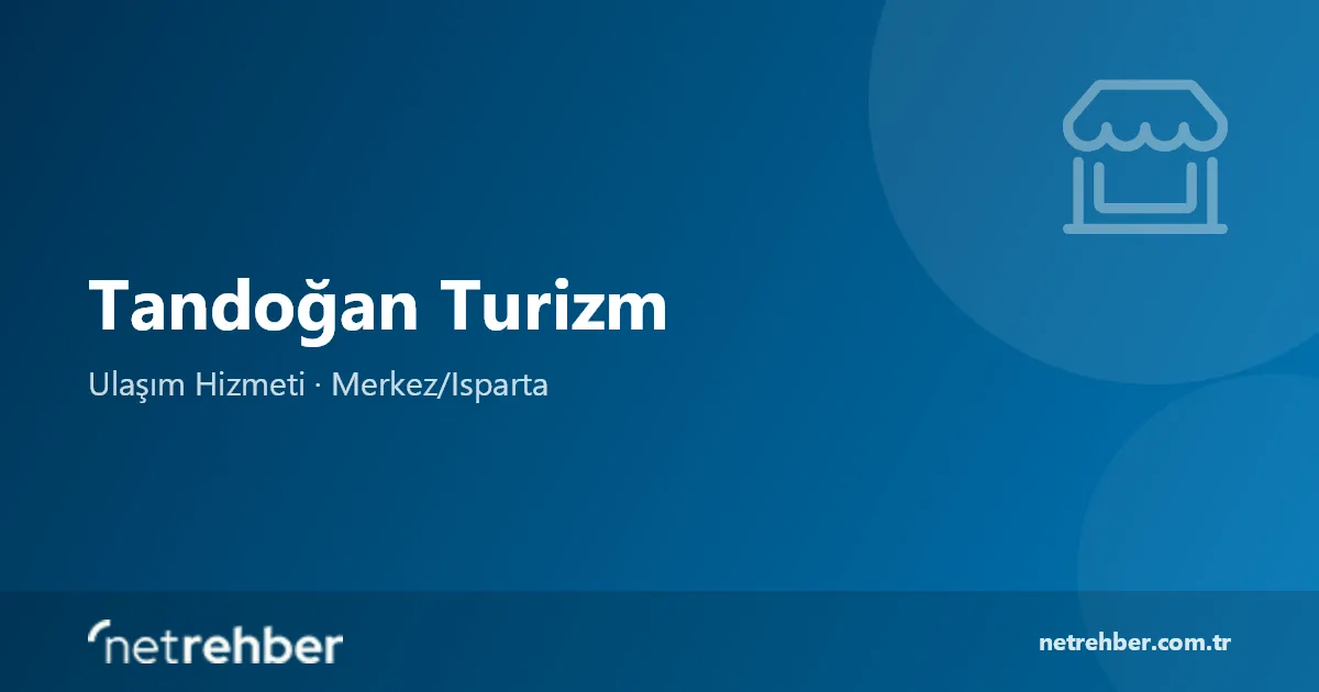 Tandoğan Turizm kapak görseli