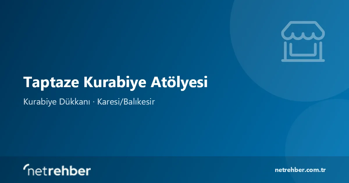 Taptaze Kurabiye Atölyesi kapak görseli