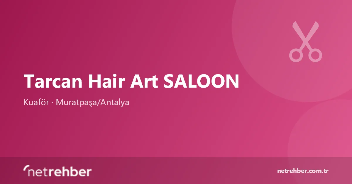 Tarcan Hair Art SALOON kapak görseli