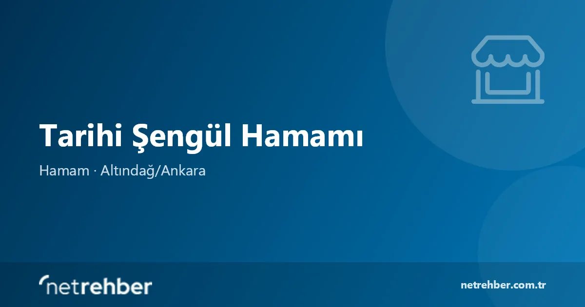 Tarihi Şengül Hamamı kapak görseli