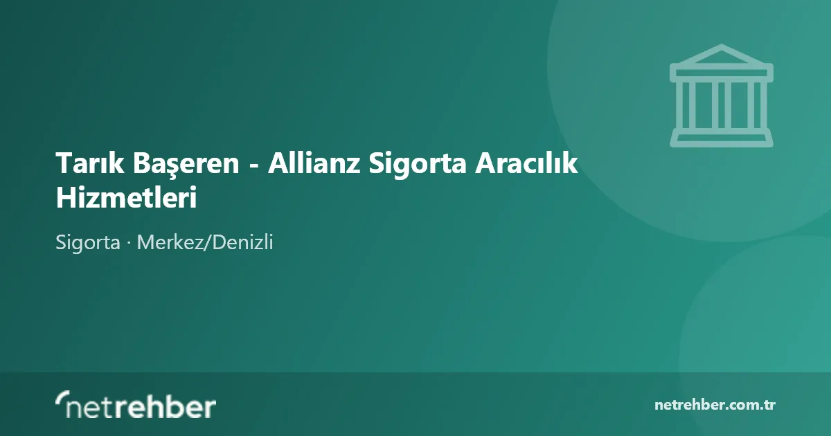Tarık Başeren - Allianz Sigorta Aracılık Hizmetleri kapak görseli