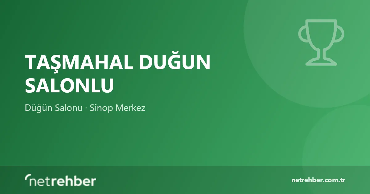 Taşmahal Duğun Salonlu kapak görseli