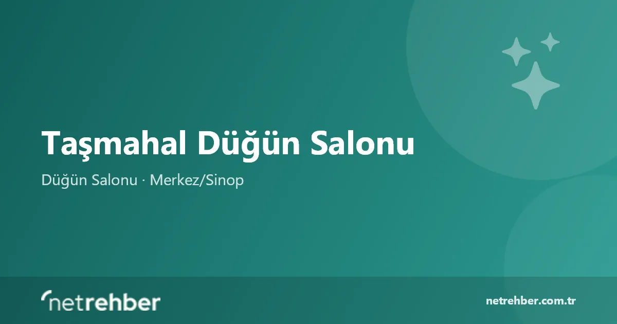 Taşmahal Düğün Salonu kapak görseli