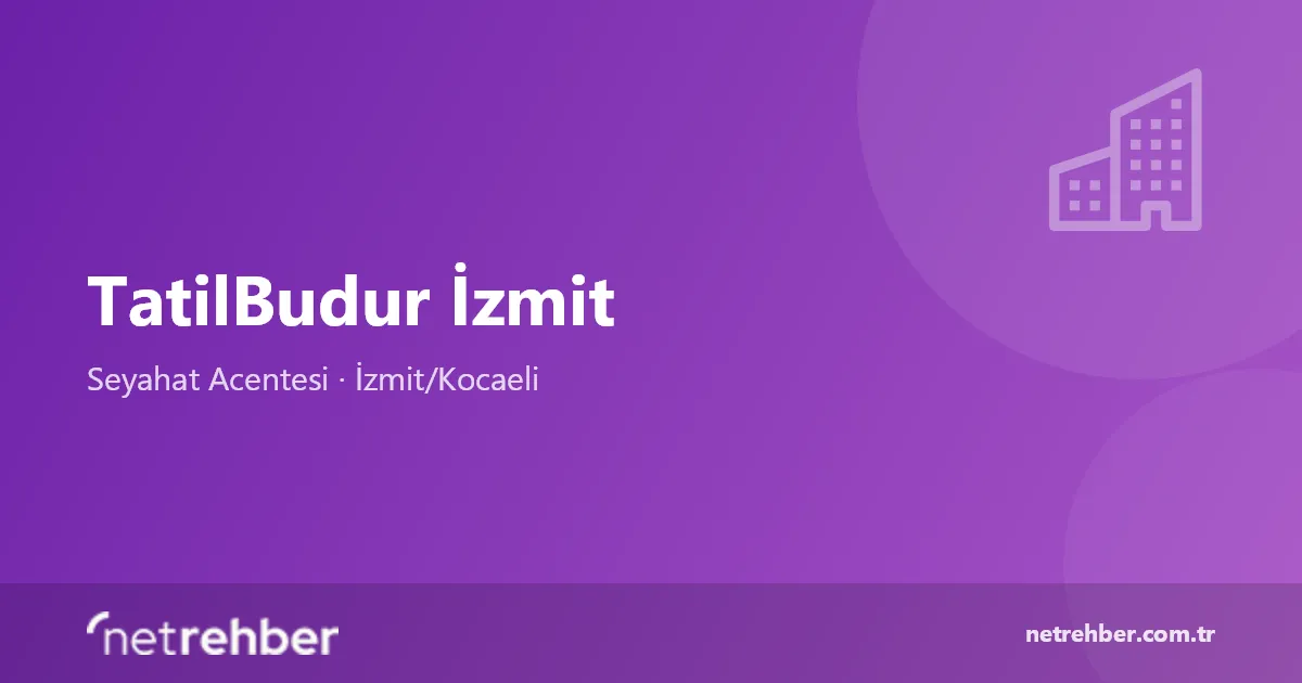 TatilBudur İzmit kapak görseli