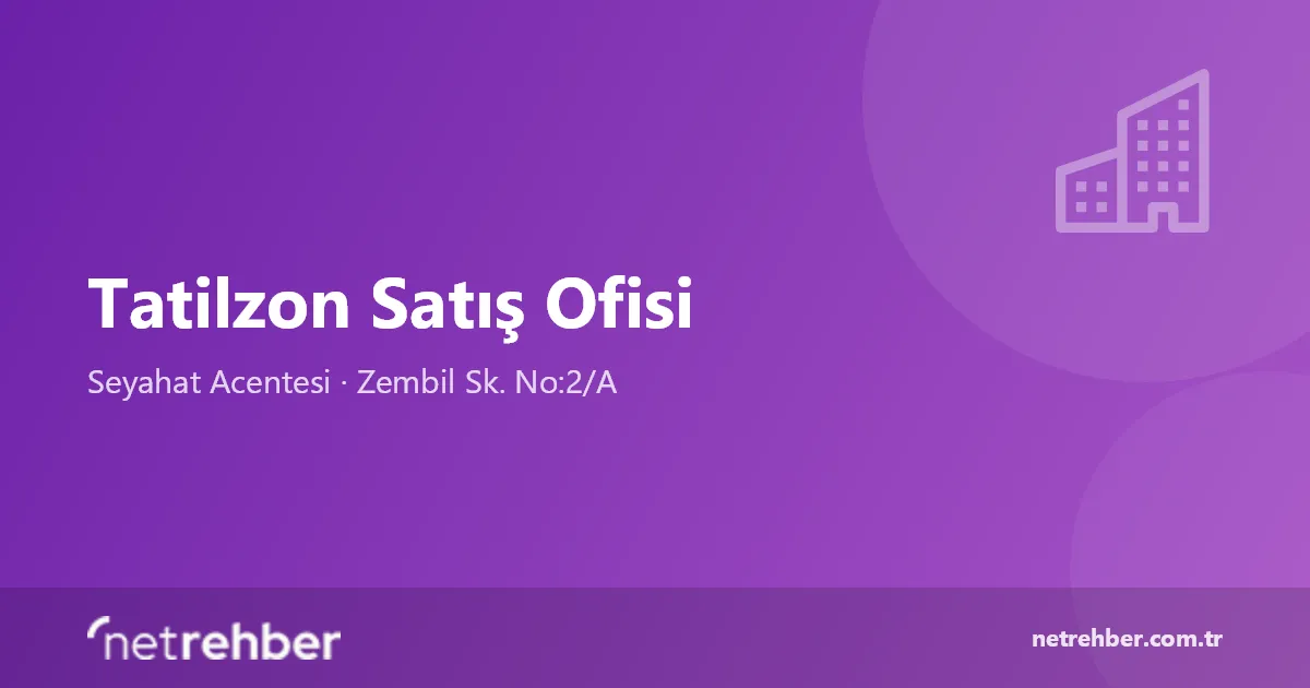 Tatilzon Satış Ofisi kapak görseli