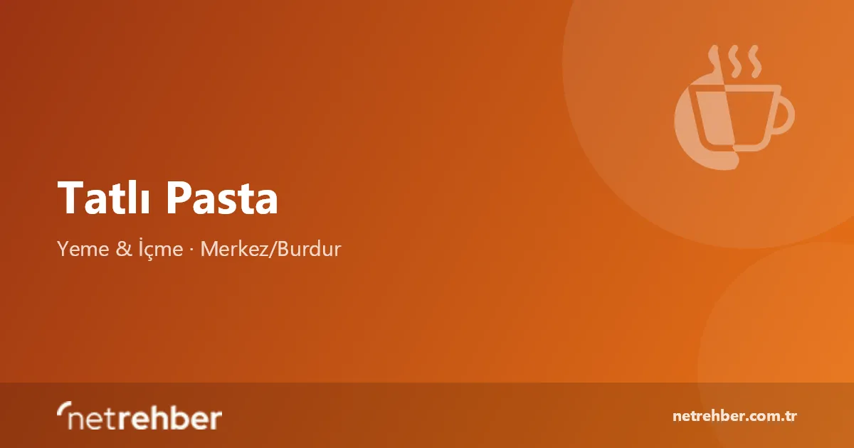 Tatlı Pasta kapak görseli