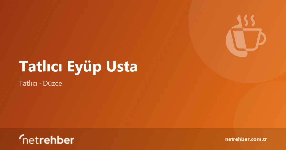 Tatlıcı Eyüp Usta kapak görseli