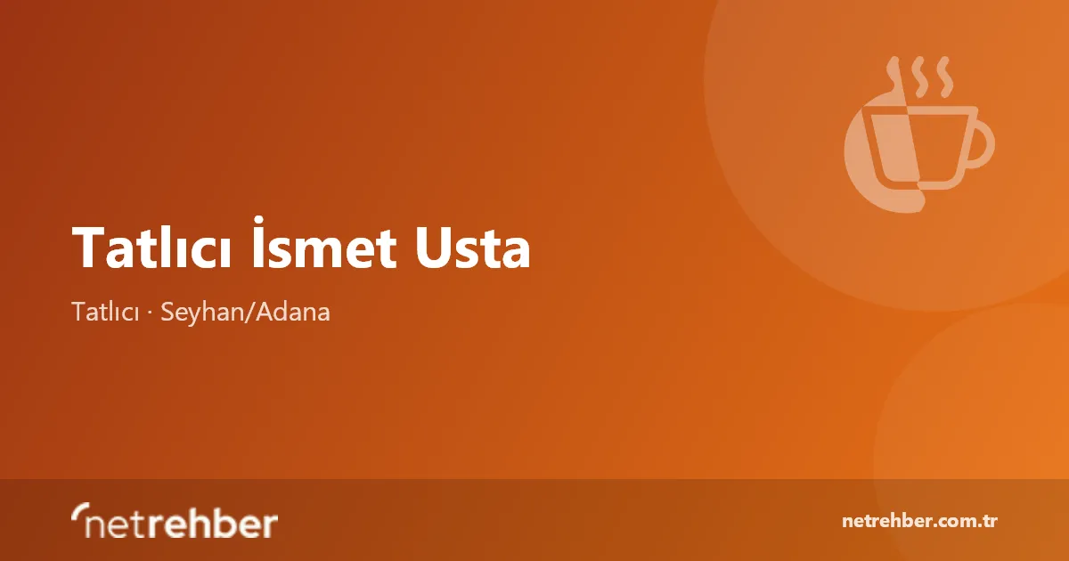 Tatlıcı İsmet Usta kapak görseli