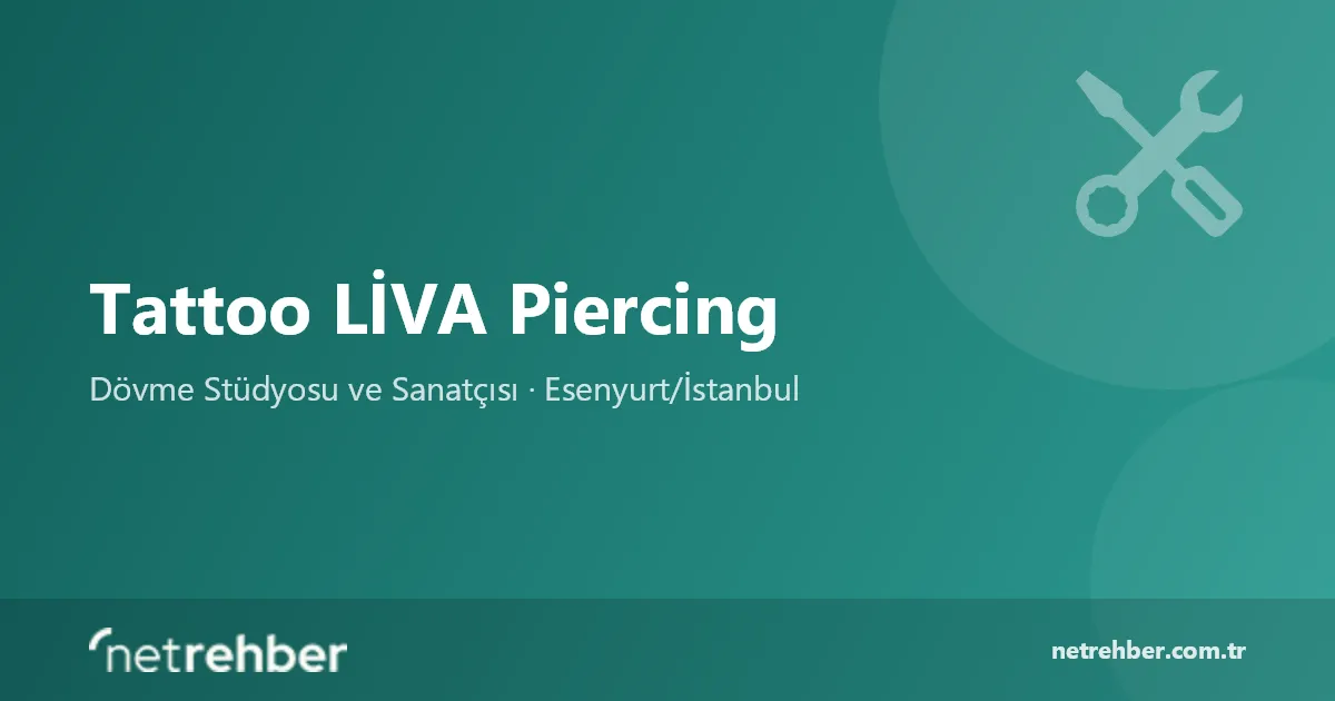 Tattoo LİVA Piercing kapak görseli