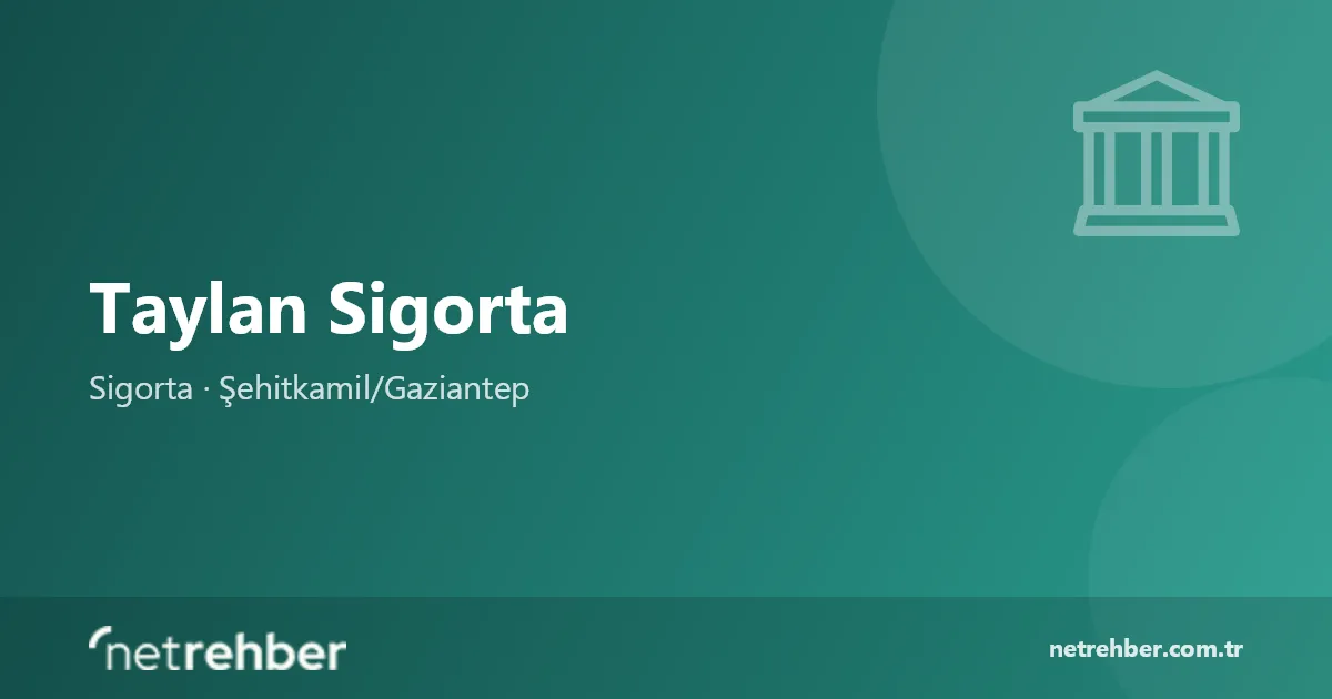 Taylan Sigorta kapak görseli