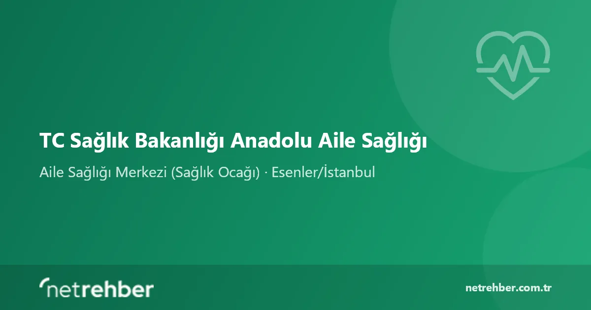 TC Sağlık Bakanlığı Anadolu Aile Sağlığı kapak görseli