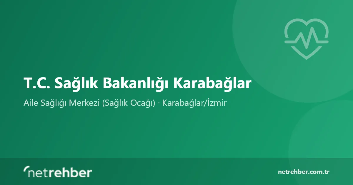 T.C. Sağlık Bakanlığı Karabağlar kapak görseli