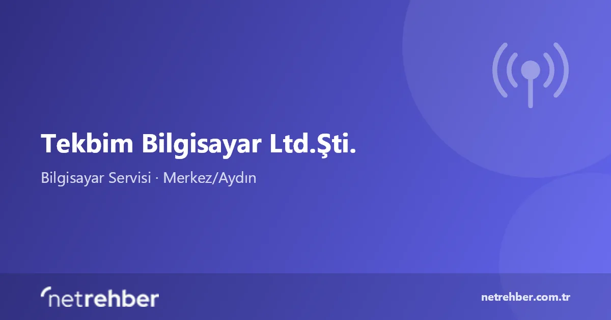 Tekbim Bilgisayar Ltd.Şti. kapak görseli