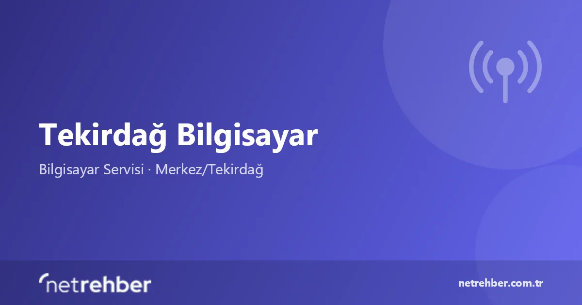 Tekirdağ Bilgisayar kapak görseli
