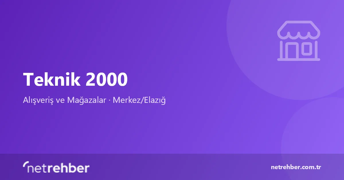 Teknik 2000 kapak görseli